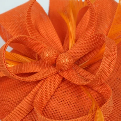 Solid Color Fascinator with Bow Design - Image 12