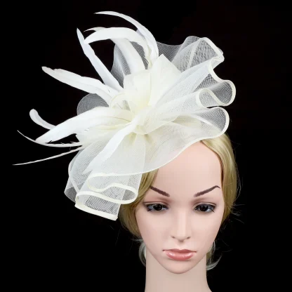 Flamboyant Fascinator with Ruffle Design - Image 8