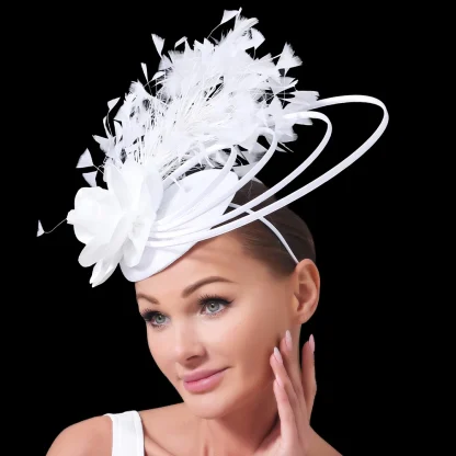 Fancy Multi Layer Design Cocktail Hats - Image 13