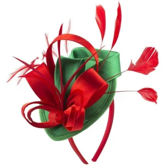 Two-tone Cocktail Hat with Bow Design