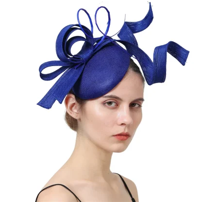Stylish Twisted Solid Color Cocktail Hat