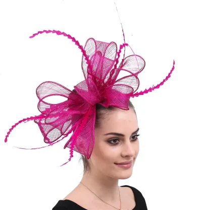 Whimsical Fascinator with Bow Decor - Image 4