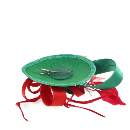 Two-tone Cocktail Hat with Bow Design - Image 5