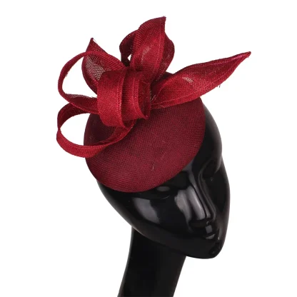 Solid Color Headpiece with Hair Clips - Image 2