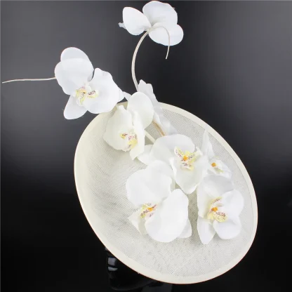 Captivating Cocktail Hat with Floral Design - Image 6