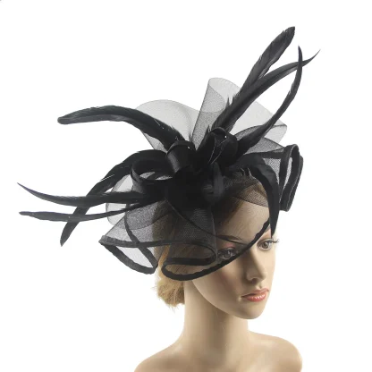 Flamboyant Fascinator with Ruffle Design - Image 2