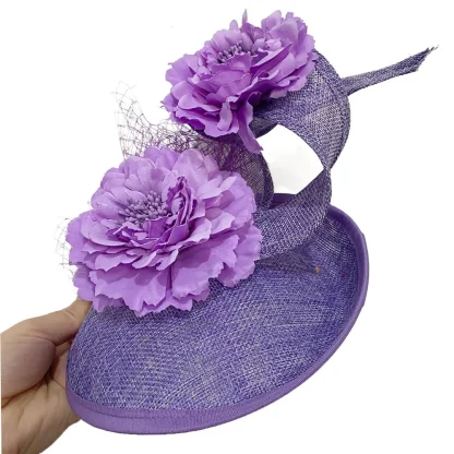 Floral Headpiece with Twisted Design - Image 7