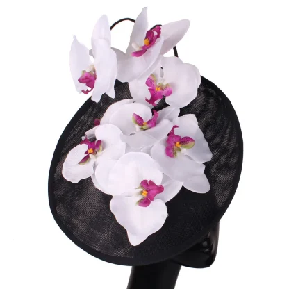 Captivating Cocktail Hat with Floral Design - Image 4