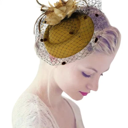 Net Veil Headpiece with Mini Pillbox