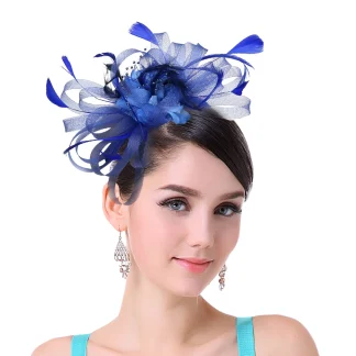 Ornate Solid Faux Feather Headpiece