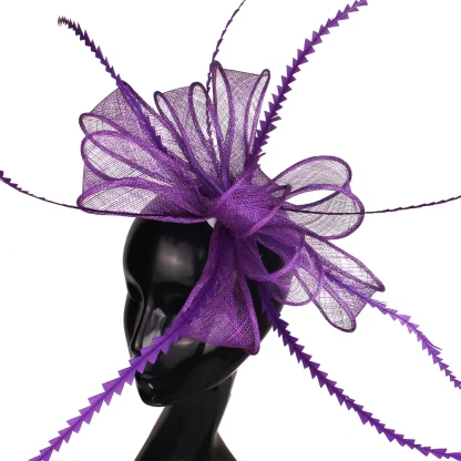 Whimsical Fascinator with Bow Decor - Image 3